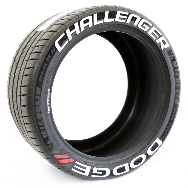 Michelin S Tire Stickers Dodge Challenger Side Tire