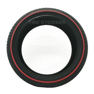 Redline Tire Ring Add-On Kit - Permanent Rubber Red Pinstripe Tires