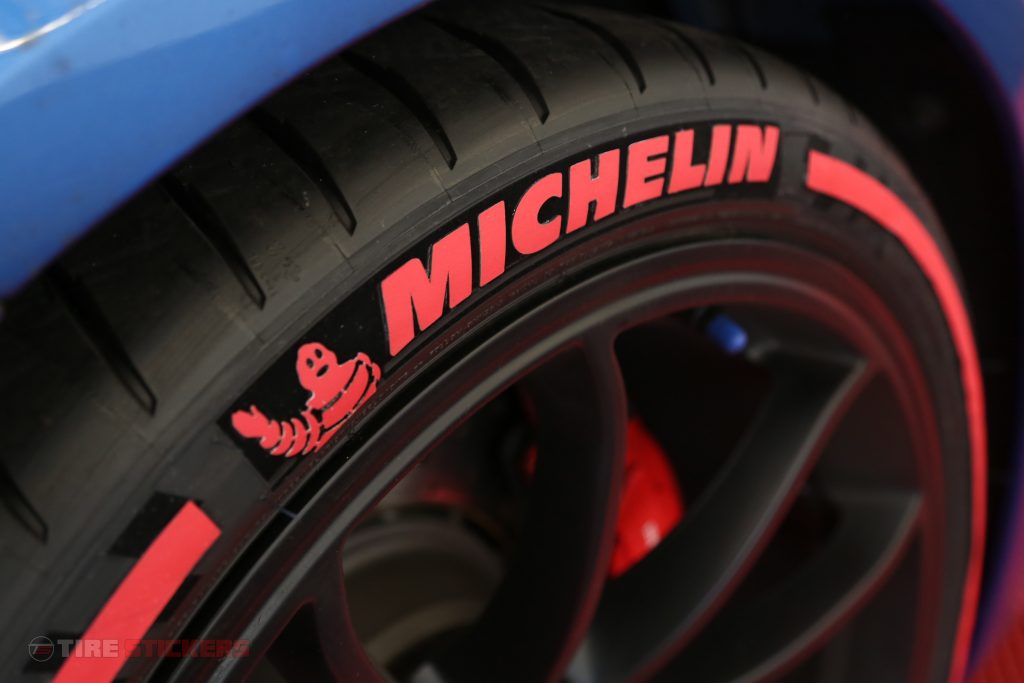 Red_michelin_tires_michelin_pilot_sport_cup_2 | TIRE STICKERS .COM