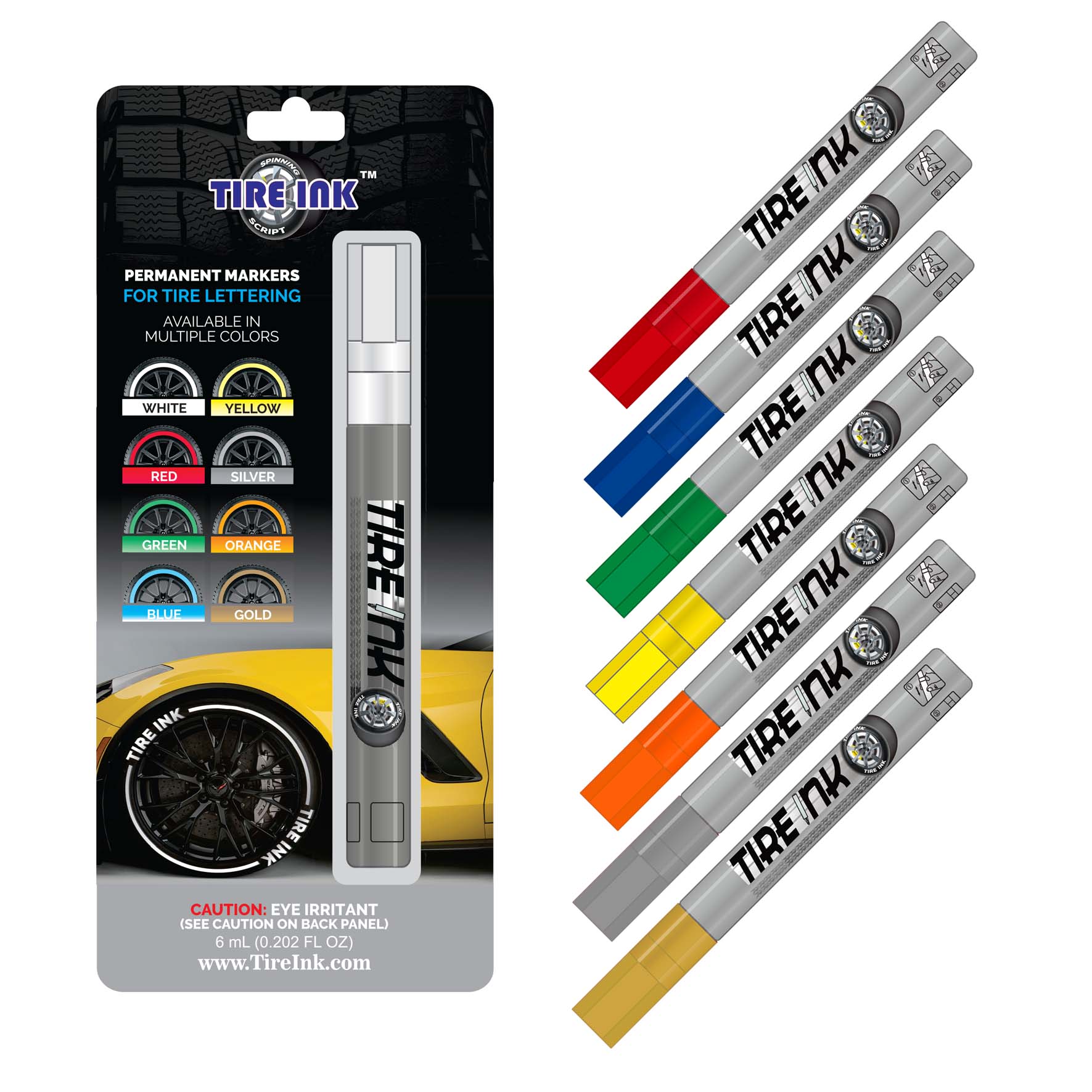  Tire Paint Pen, 4 Pack White Marker Pen Tire Paint