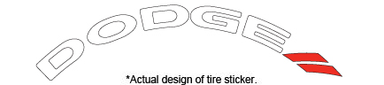 ”dodge tire lettering