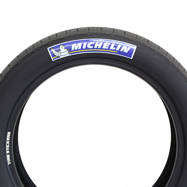 Aktentas routine beproeving Blue & White Michelin Man Tire Decals | TIRE STICKERS
