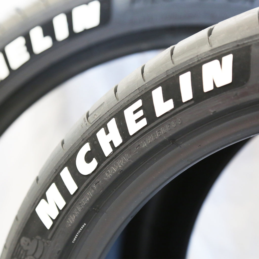 Michelin Pilot Sport 4s White Letter Tire | TIRE STICKERS .COM