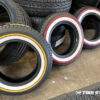 White Yellow Pink Red Wall Tires - Tire Stickers