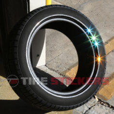 Bedazzled Tires with Rhinestones - Tire Stickers 1